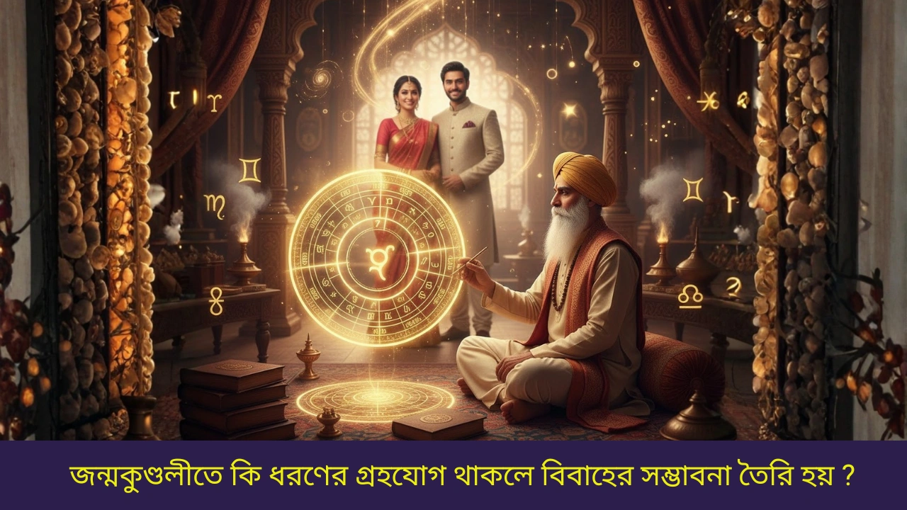 জন্মকুণ্ডলীতে কি ধরণের গ্রহযোগ থাকলে বিবাহের সম্ভাবনা তৈরি হয় ?
