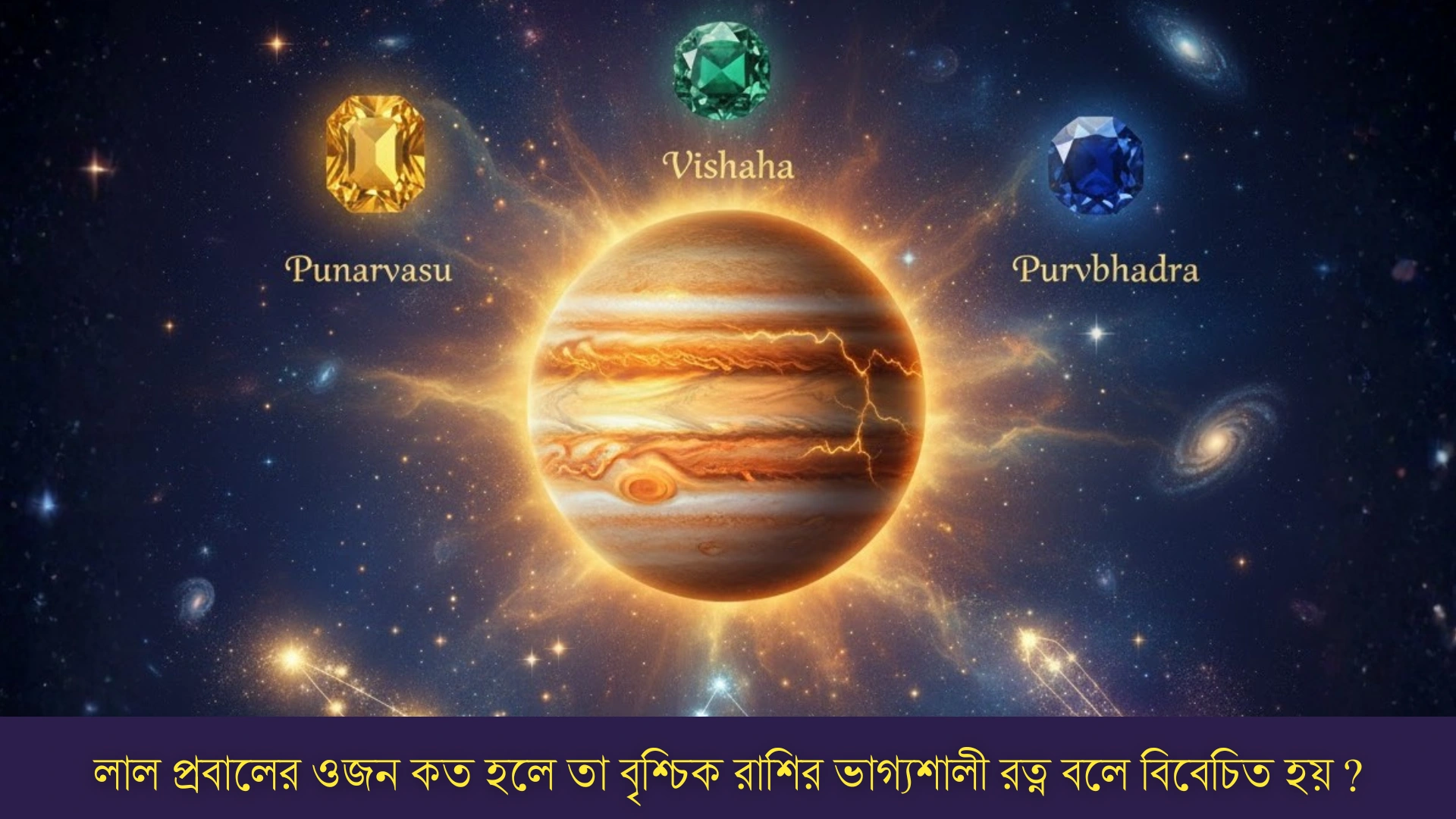 কোন নক্ষত্রের লোকেদের বৃহস্পতি ঢেলে আশীর্বাদ দেন ?